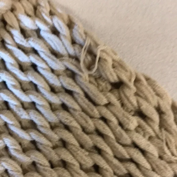 Free people my only sunshine Chunky Knit Tan Sweater Women S relaxed mock neck - Picture 9 of 10